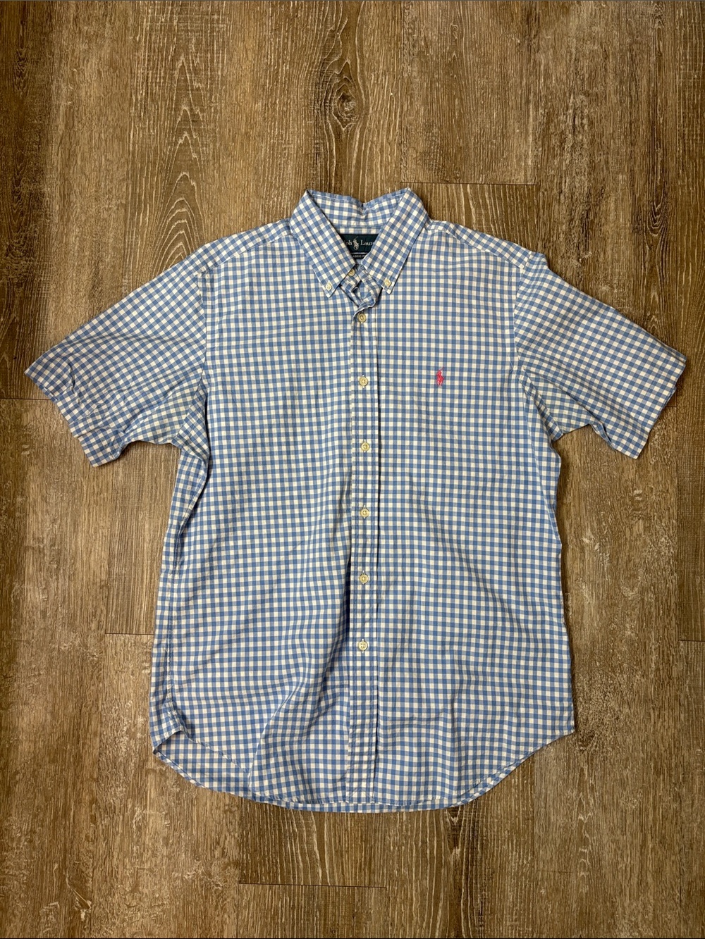 Ralph Lauren Gingham Short-Sleeve Button-Down Shirt